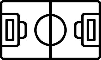 Football Field Line Icon vector