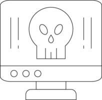 Computer Line Icon vector