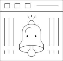 Alarm Line Icon vector