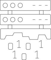 Data Loss Line Icon vector