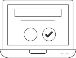 Consent Line Icon vector