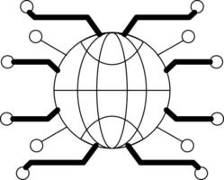 Internet Browser Line Icon vector