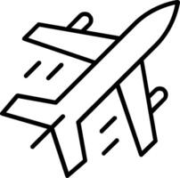 Airplane Line Icon vector