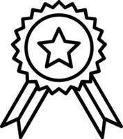 Medal Line Icon vector