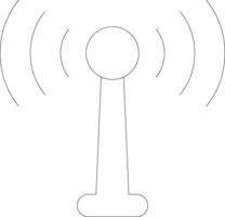Antenna Line Icon vector