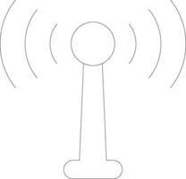 Antenna Line Icon vector