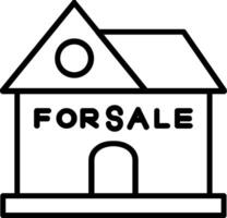 For Sale Line Icon vector