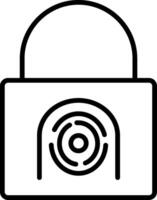 Security Basket Fingerprint Icons Design vector