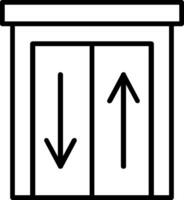 Elevator Line Icon vector