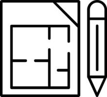 Architectural Terms Line Icon vector