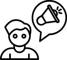Promotion Line Icon vector