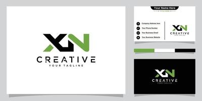 Modern creative XN Logo Design and template. XN icon initials creative. vector