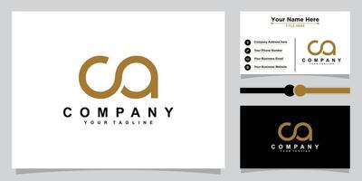 CA Letter Initial Logo Design Template vector