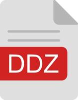 DDZ File Format Flat Icon vector