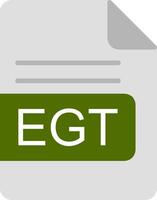 EGT File Format Flat Icon vector