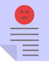 Bad Review Flat Icon vector