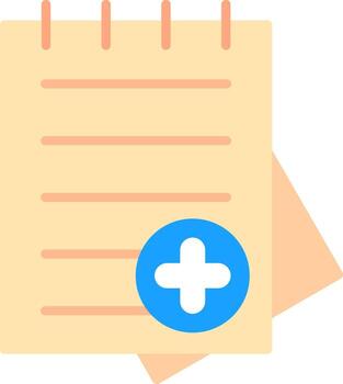 icono plano del documento vector