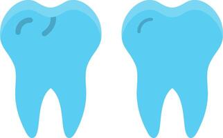 dientes plano icono vector