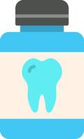 Mouthwash Flat Icon vector