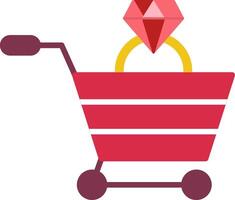 Shopping Cart Flat Icon vector