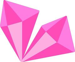 Crystal Flat Icon vector