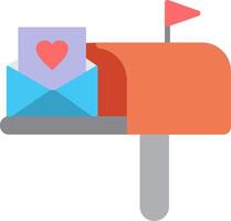 Mailbox Flat Icon vector