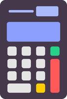 calculadora icono plano vector