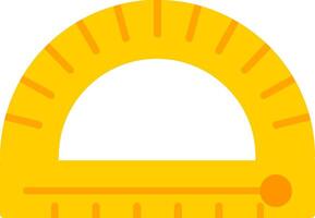 Protractor Flat Icon vector