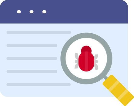 Web Coding Flat Icon vector
