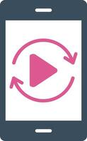 Sync Flat Icon vector