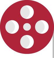 Film Reel Flat Icon vector