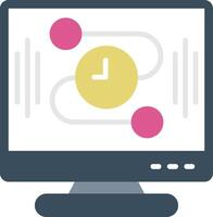 Timeline Flat Icon vector