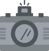 Dslr Camera Flat Icon vector