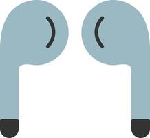 Earbuds Flat Icon vector