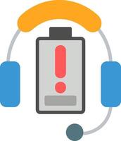 Headphones Flat Icon vector