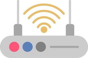 Wifi Router Flat Icon vector