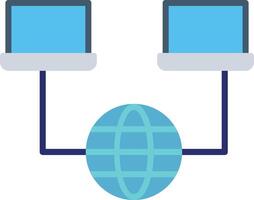 Network Flat Icon vector