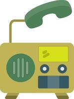 Radio Flat Icon vector