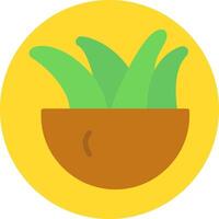 Air Planting Flat Icon vector