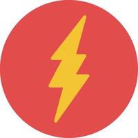 Lightning Flat Icon vector