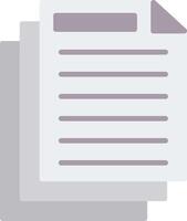 Document Flat Icon vector