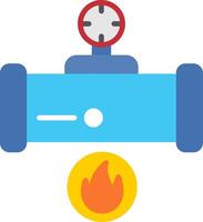 Gas Flat Icon vector