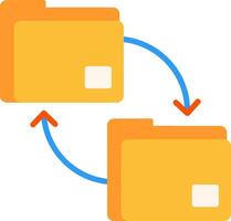 Folder Management Flat Icon vector