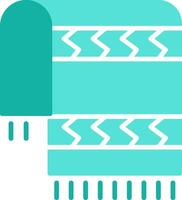 Beach Towel Flat Icon vector