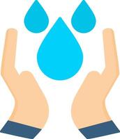 Water Saving Flat Icon vector