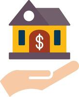 Buy A house Flat Icon vector