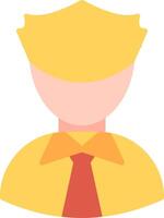 Taxi Driver Flat Icon vector