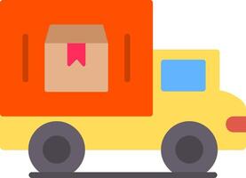 Delivery Van Flat Icon vector