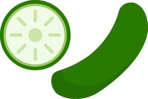 Cucumber Flat Icon vector