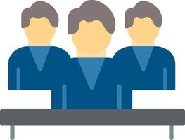 Company Meeting Flat Icon vector